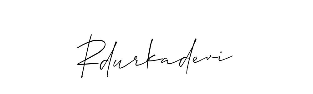 Also You can easily find your signature by using the search form. We will create Rdurkadevi name handwritten signature images for you free of cost using Allison_Script sign style. Rdurkadevi signature style 2 images and pictures png