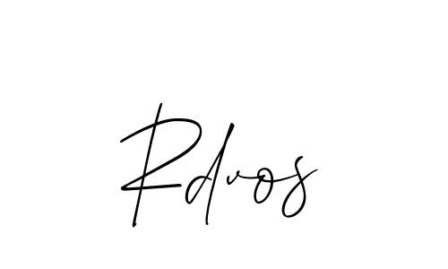Create a beautiful signature design for name Rdvos. With this signature (Allison_Script) fonts, you can make a handwritten signature for free. Rdvos signature style 2 images and pictures png
