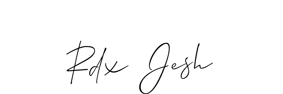 How to make Rdx  Jesh signature? Allison_Script is a professional autograph style. Create handwritten signature for Rdx  Jesh name. Rdx  Jesh signature style 2 images and pictures png