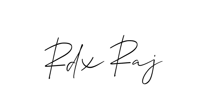 Make a beautiful signature design for name Rdx Raj. With this signature (Allison_Script) style, you can create a handwritten signature for free. Rdx Raj signature style 2 images and pictures png