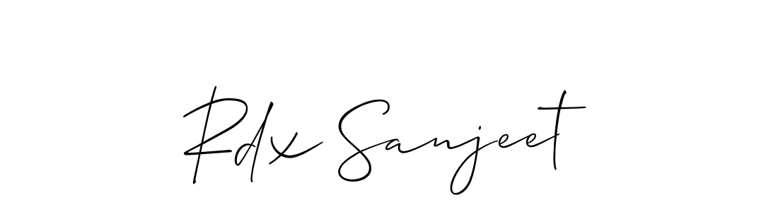 Also You can easily find your signature by using the search form. We will create Rdx Sanjeet name handwritten signature images for you free of cost using Allison_Script sign style. Rdx Sanjeet signature style 2 images and pictures png