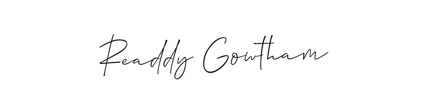 Check out images of Autograph of Readdy Gowtham name. Actor Readdy Gowtham Signature Style. Allison_Script is a professional sign style online. Readdy Gowtham signature style 2 images and pictures png