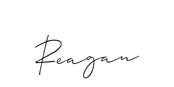 Use a signature maker to create a handwritten signature online. With this signature software, you can design (Allison_Script) your own signature for name Reagan. Reagan signature style 2 images and pictures png