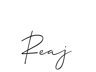 You should practise on your own different ways (Allison_Script) to write your name (Reaj) in signature. don't let someone else do it for you. Reaj signature style 2 images and pictures png