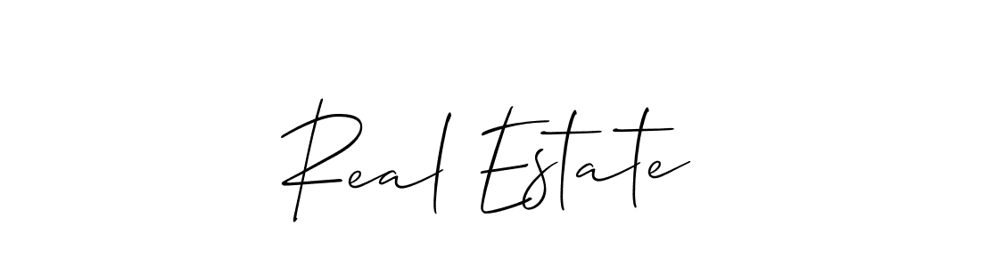 Also we have Real Estate name is the best signature style. Create professional handwritten signature collection using Allison_Script autograph style. Real Estate signature style 2 images and pictures png