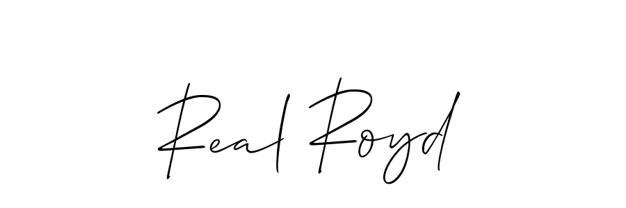 You should practise on your own different ways (Allison_Script) to write your name (Real Royd) in signature. don't let someone else do it for you. Real Royd signature style 2 images and pictures png