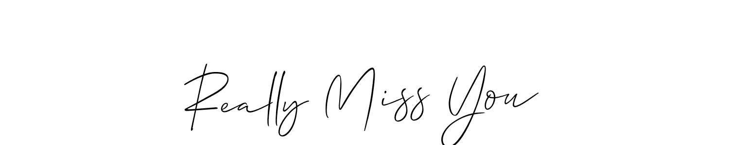 Best and Professional Signature Style for Really Miss You. Allison_Script Best Signature Style Collection. Really Miss You signature style 2 images and pictures png
