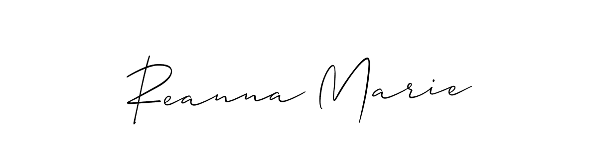 You can use this online signature creator to create a handwritten signature for the name Reanna Marie. This is the best online autograph maker. Reanna Marie signature style 2 images and pictures png