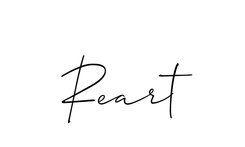 Make a beautiful signature design for name Reart. Use this online signature maker to create a handwritten signature for free. Reart signature style 2 images and pictures png