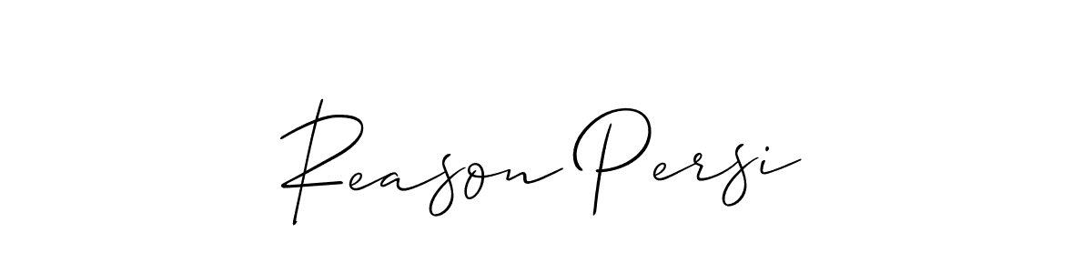 The best way (Allison_Script) to make a short signature is to pick only two or three words in your name. The name Reason Persi include a total of six letters. For converting this name. Reason Persi signature style 2 images and pictures png