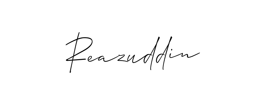Allison_Script is a professional signature style that is perfect for those who want to add a touch of class to their signature. It is also a great choice for those who want to make their signature more unique. Get Reazuddin name to fancy signature for free. Reazuddin signature style 2 images and pictures png