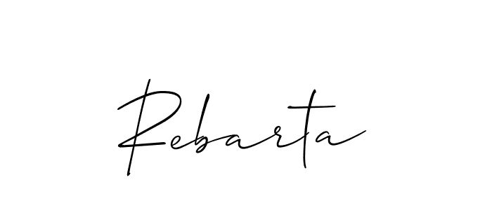 Also You can easily find your signature by using the search form. We will create Rebarta name handwritten signature images for you free of cost using Allison_Script sign style. Rebarta signature style 2 images and pictures png
