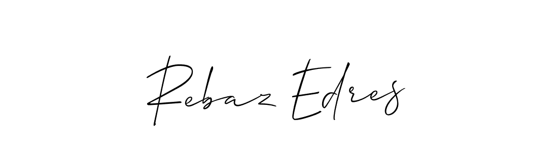 Best and Professional Signature Style for Rebaz Edres. Allison_Script Best Signature Style Collection. Rebaz Edres signature style 2 images and pictures png