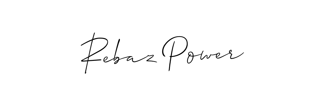 Design your own signature with our free online signature maker. With this signature software, you can create a handwritten (Allison_Script) signature for name Rebaz Power. Rebaz Power signature style 2 images and pictures png