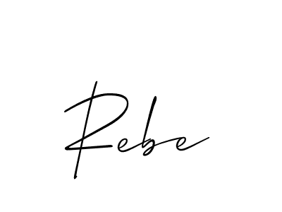 Best and Professional Signature Style for Rebe. Allison_Script Best Signature Style Collection. Rebe signature style 2 images and pictures png