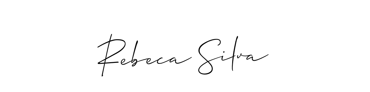 You can use this online signature creator to create a handwritten signature for the name Rebeca Silva. This is the best online autograph maker. Rebeca Silva signature style 2 images and pictures png