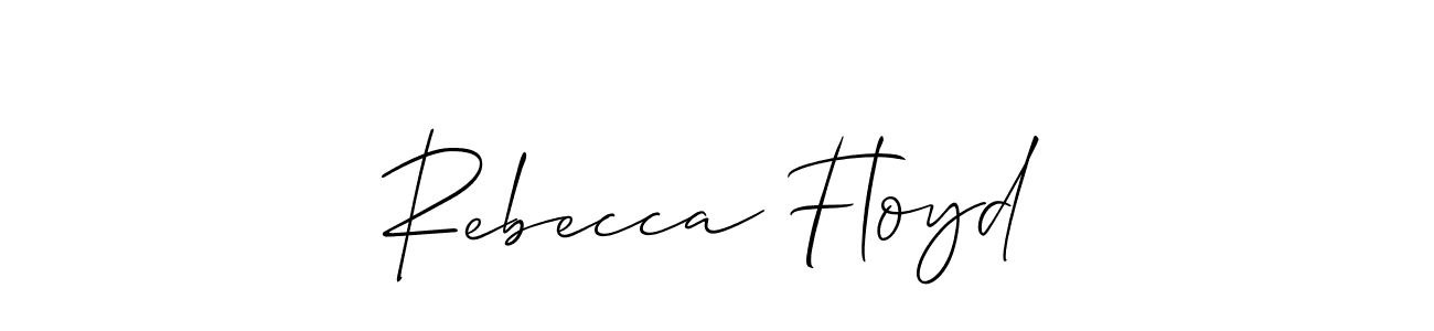 Use a signature maker to create a handwritten signature online. With this signature software, you can design (Allison_Script) your own signature for name Rebecca Floyd. Rebecca Floyd signature style 2 images and pictures png