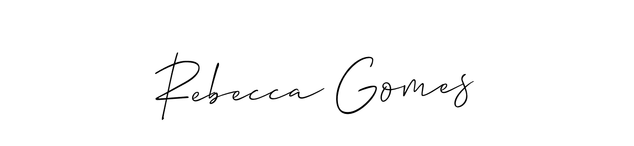 How to Draw Rebecca Gomes signature style? Allison_Script is a latest design signature styles for name Rebecca Gomes. Rebecca Gomes signature style 2 images and pictures png