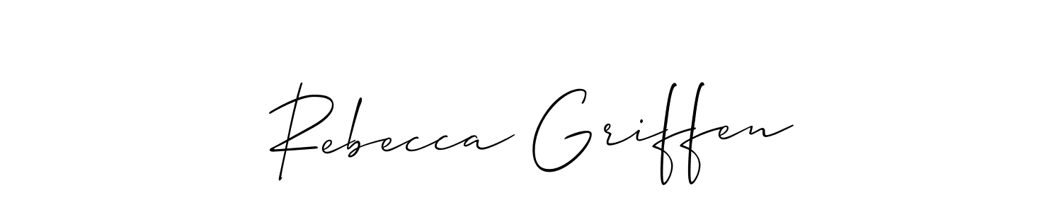 Design your own signature with our free online signature maker. With this signature software, you can create a handwritten (Allison_Script) signature for name Rebecca Griffen. Rebecca Griffen signature style 2 images and pictures png