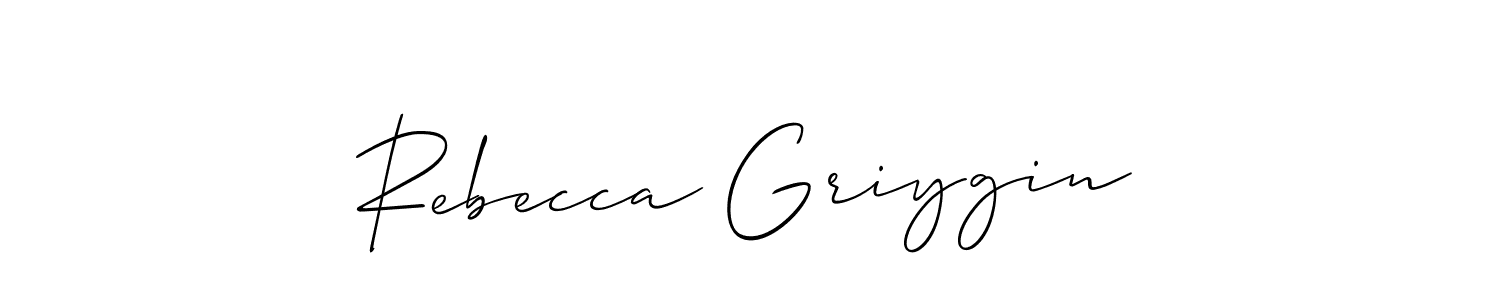 Similarly Allison_Script is the best handwritten signature design. Signature creator online .You can use it as an online autograph creator for name Rebecca Griygin. Rebecca Griygin signature style 2 images and pictures png
