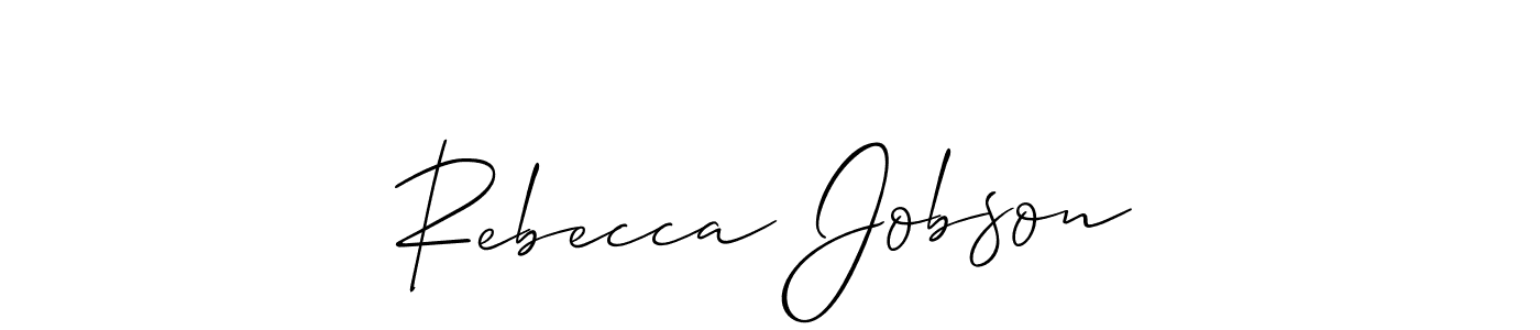 Make a beautiful signature design for name Rebecca Jobson. With this signature (Allison_Script) style, you can create a handwritten signature for free. Rebecca Jobson signature style 2 images and pictures png