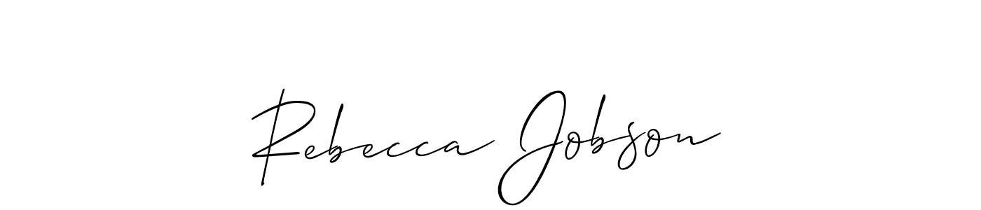 if you are searching for the best signature style for your name Rebecca Jobson. so please give up your signature search. here we have designed multiple signature styles  using Allison_Script. Rebecca Jobson signature style 2 images and pictures png