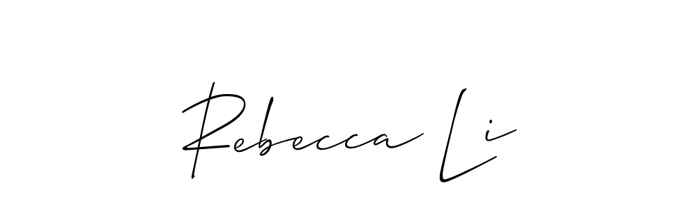 Check out images of Autograph of Rebecca Li name. Actor Rebecca Li Signature Style. Allison_Script is a professional sign style online. Rebecca Li signature style 2 images and pictures png