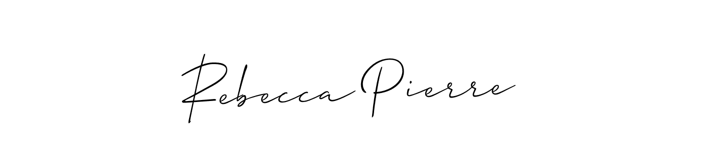 How to Draw Rebecca Pierre signature style? Allison_Script is a latest design signature styles for name Rebecca Pierre. Rebecca Pierre signature style 2 images and pictures png