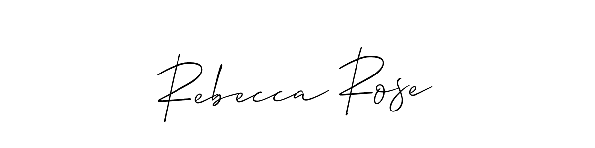 Best and Professional Signature Style for Rebecca Rose. Allison_Script Best Signature Style Collection. Rebecca Rose signature style 2 images and pictures png