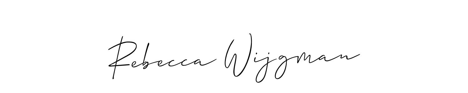 How to Draw Rebecca Wijgman signature style? Allison_Script is a latest design signature styles for name Rebecca Wijgman. Rebecca Wijgman signature style 2 images and pictures png