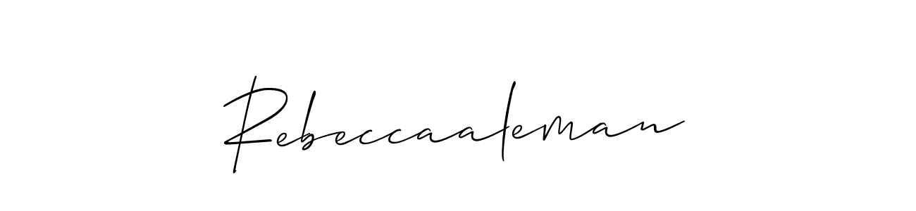 Best and Professional Signature Style for Rebeccaaleman. Allison_Script Best Signature Style Collection. Rebeccaaleman signature style 2 images and pictures png