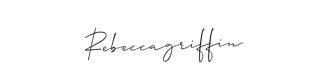 How to Draw Rebeccagriffin signature style? Allison_Script is a latest design signature styles for name Rebeccagriffin. Rebeccagriffin signature style 2 images and pictures png