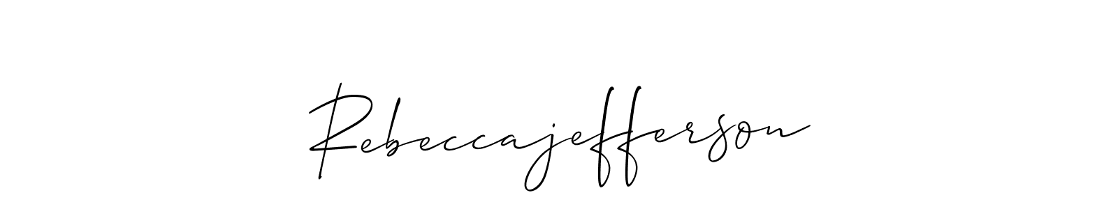 Make a beautiful signature design for name Rebeccajefferson. Use this online signature maker to create a handwritten signature for free. Rebeccajefferson signature style 2 images and pictures png