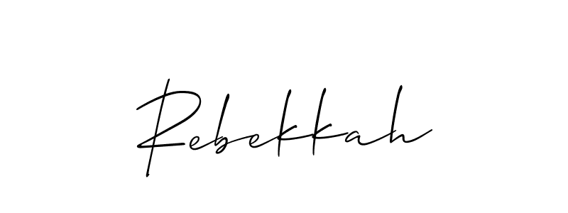 Make a beautiful signature design for name Rebekkah. Use this online signature maker to create a handwritten signature for free. Rebekkah signature style 2 images and pictures png