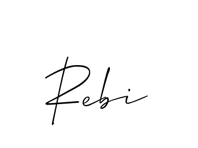 Best and Professional Signature Style for Rebi. Allison_Script Best Signature Style Collection. Rebi signature style 2 images and pictures png