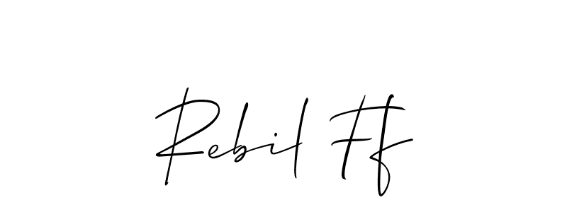 You should practise on your own different ways (Allison_Script) to write your name (Rebil Ff) in signature. don't let someone else do it for you. Rebil Ff signature style 2 images and pictures png