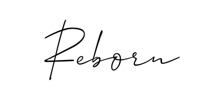 Reborn stylish signature style. Best Handwritten Sign (Allison_Script) for my name. Handwritten Signature Collection Ideas for my name Reborn. Reborn signature style 2 images and pictures png