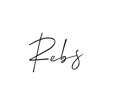 Similarly Allison_Script is the best handwritten signature design. Signature creator online .You can use it as an online autograph creator for name Rebs. Rebs signature style 2 images and pictures png