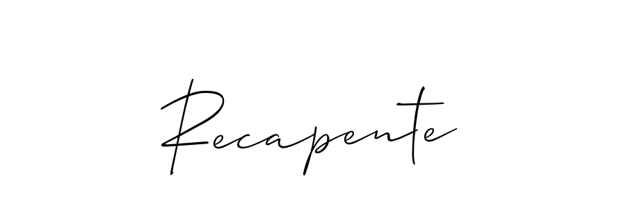 Here are the top 10 professional signature styles for the name Recapente. These are the best autograph styles you can use for your name. Recapente signature style 2 images and pictures png