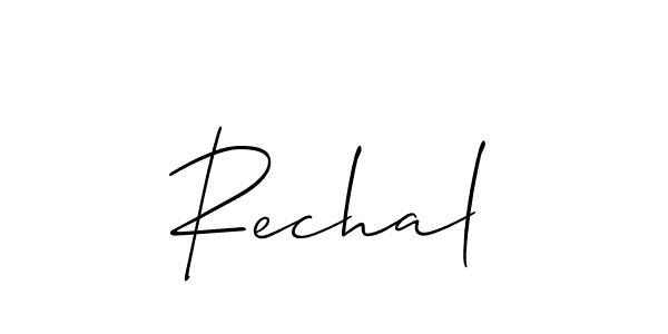 if you are searching for the best signature style for your name Rechal. so please give up your signature search. here we have designed multiple signature styles  using Allison_Script. Rechal signature style 2 images and pictures png