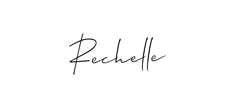 Also we have Rechelle name is the best signature style. Create professional handwritten signature collection using Allison_Script autograph style. Rechelle signature style 2 images and pictures png