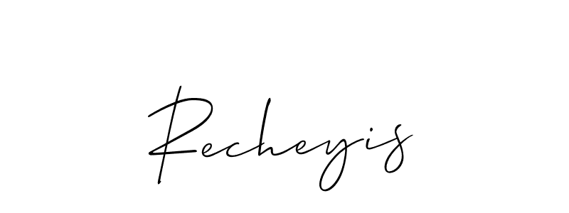 Check out images of Autograph of Recheyis name. Actor Recheyis Signature Style. Allison_Script is a professional sign style online. Recheyis signature style 2 images and pictures png