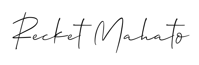 Style your name Recket Mahato with confidence using Allison_Script signature design. Simple, elegant, and ready for immediate document use. Recket Mahato signature style 2 images and pictures png