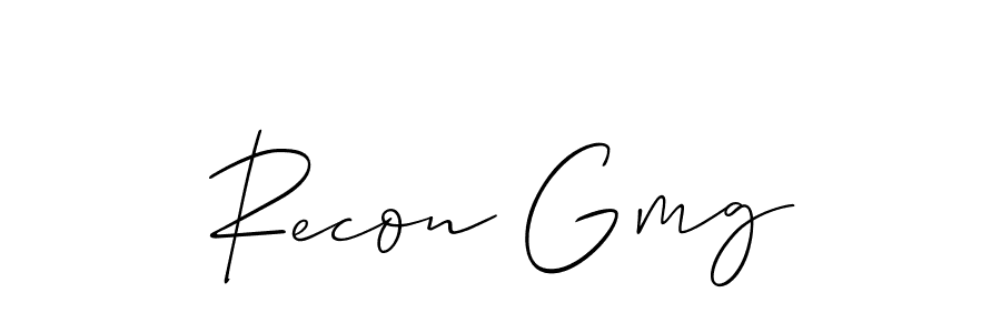 Similarly Allison_Script is the best handwritten signature design. Signature creator online .You can use it as an online autograph creator for name Recon Gmg. Recon Gmg signature style 2 images and pictures png