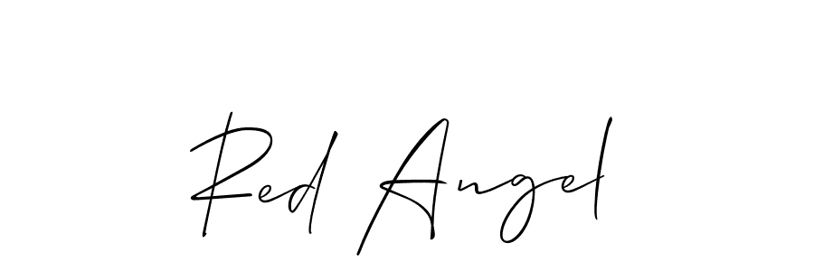 You should practise on your own different ways (Allison_Script) to write your name (Red Angel) in signature. don't let someone else do it for you. Red Angel signature style 2 images and pictures png