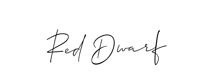 Create a beautiful signature design for name Red Dwarf. With this signature (Allison_Script) fonts, you can make a handwritten signature for free. Red Dwarf signature style 2 images and pictures png