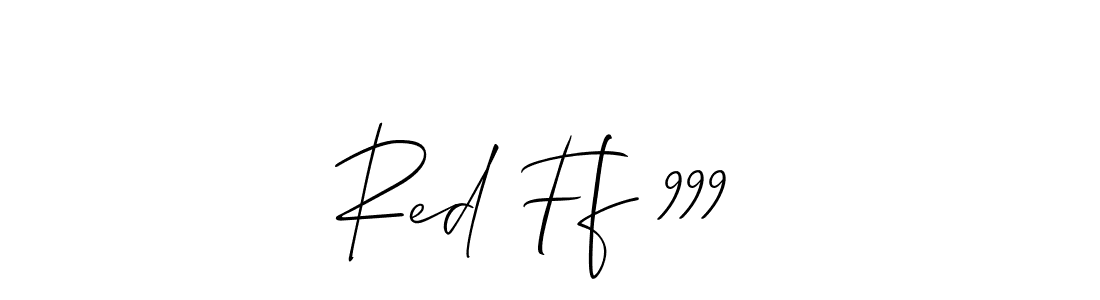 Design your own signature with our free online signature maker. With this signature software, you can create a handwritten (Allison_Script) signature for name Red Ff 999 . Red Ff 999  signature style 2 images and pictures png