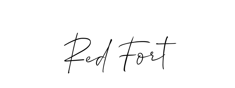 It looks lik you need a new signature style for name Red Fort. Design unique handwritten (Allison_Script) signature with our free signature maker in just a few clicks. Red Fort signature style 2 images and pictures png
