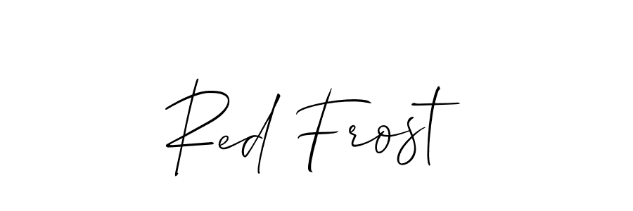 Also You can easily find your signature by using the search form. We will create Red Frost name handwritten signature images for you free of cost using Allison_Script sign style. Red Frost signature style 2 images and pictures png