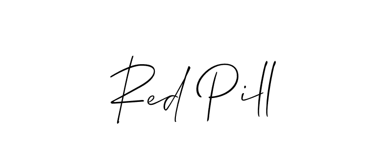 The best way (Allison_Script) to make a short signature is to pick only two or three words in your name. The name Red Pill include a total of six letters. For converting this name. Red Pill signature style 2 images and pictures png